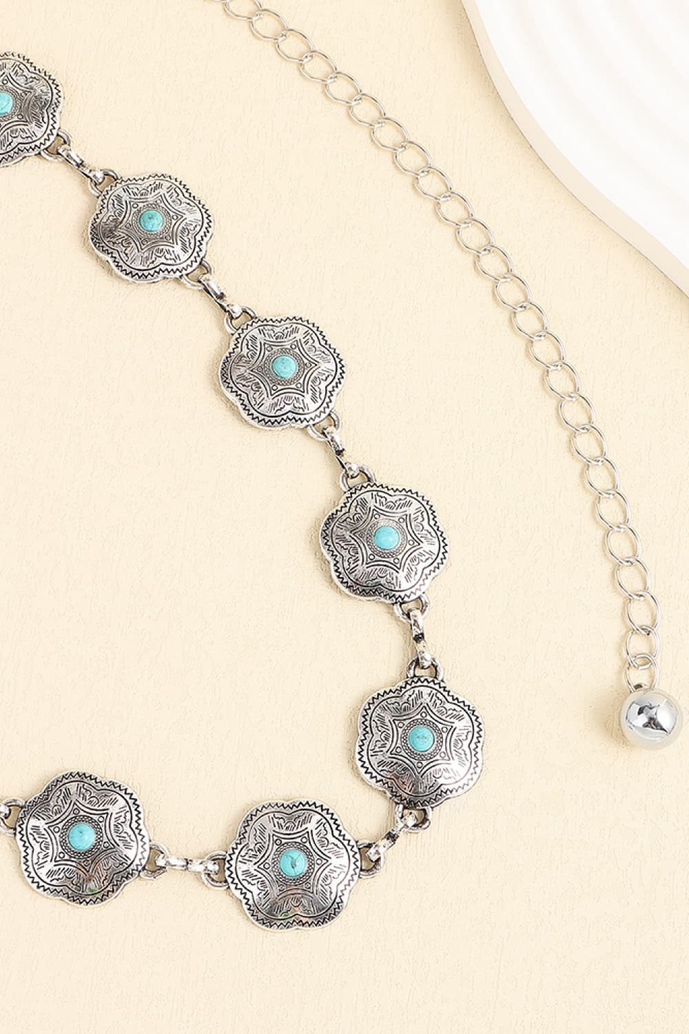 Vintage Turquoise Alloy Belt - Mad Gringa Hats & Boutique
