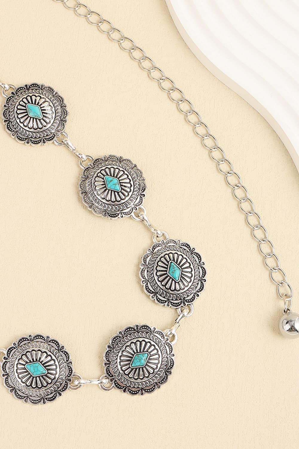 Vintage Turquoise Alloy Belt - Mad Gringa Hats & Boutique
