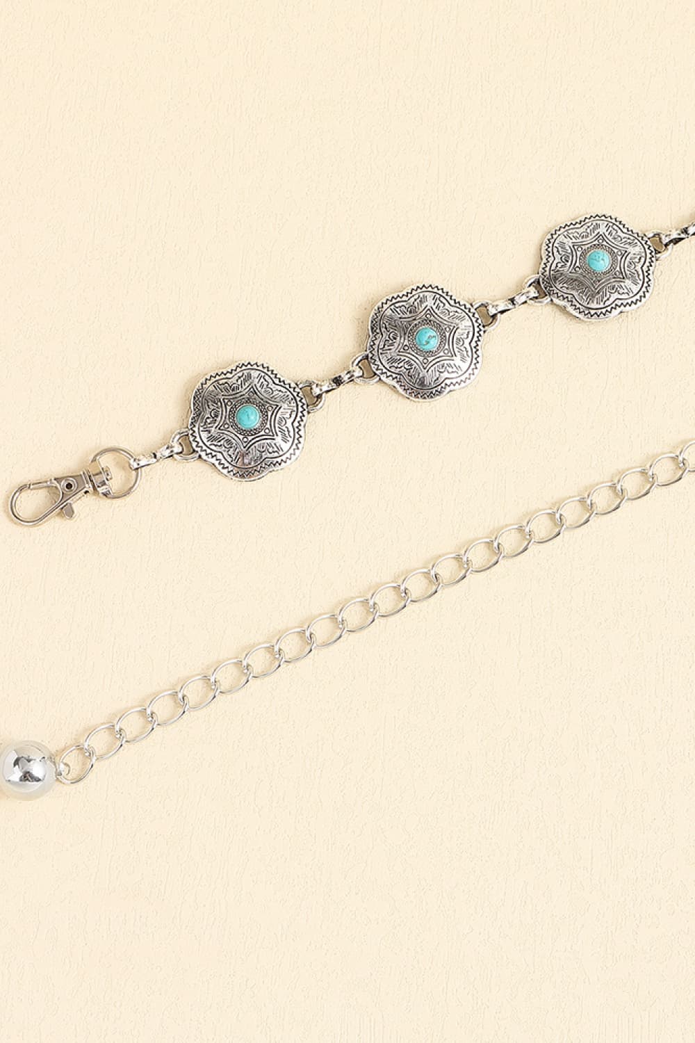 Vintage Turquoise Alloy Belt - Mad Gringa Hats & Boutique