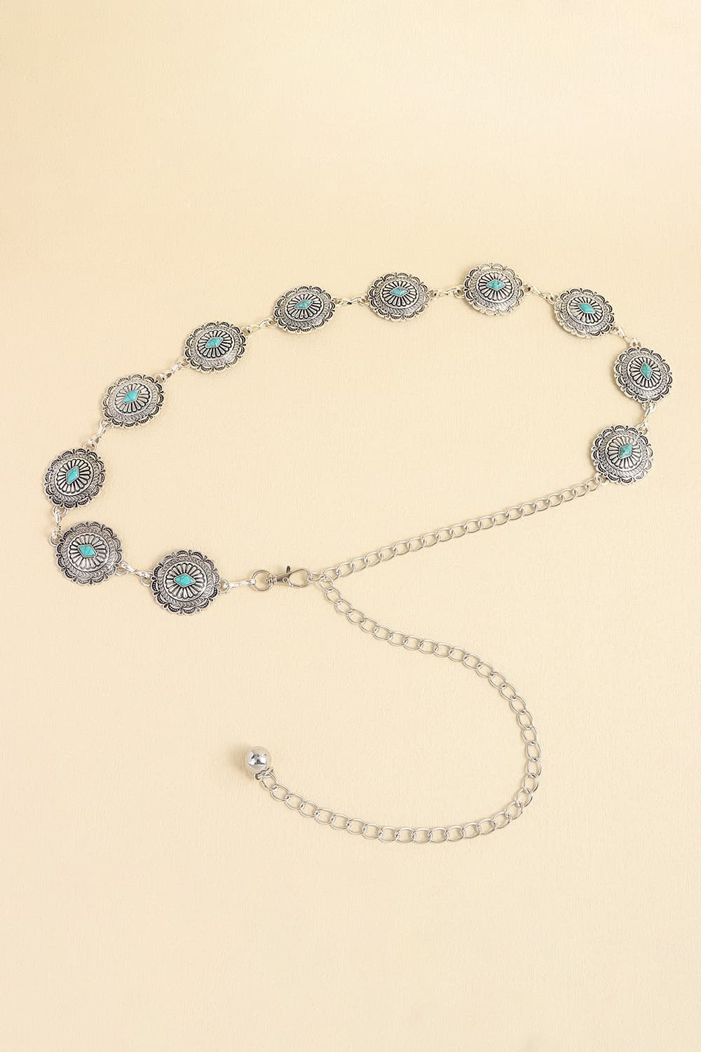 Vintage Turquoise Alloy Belt - Mad Gringa Hats & Boutique
