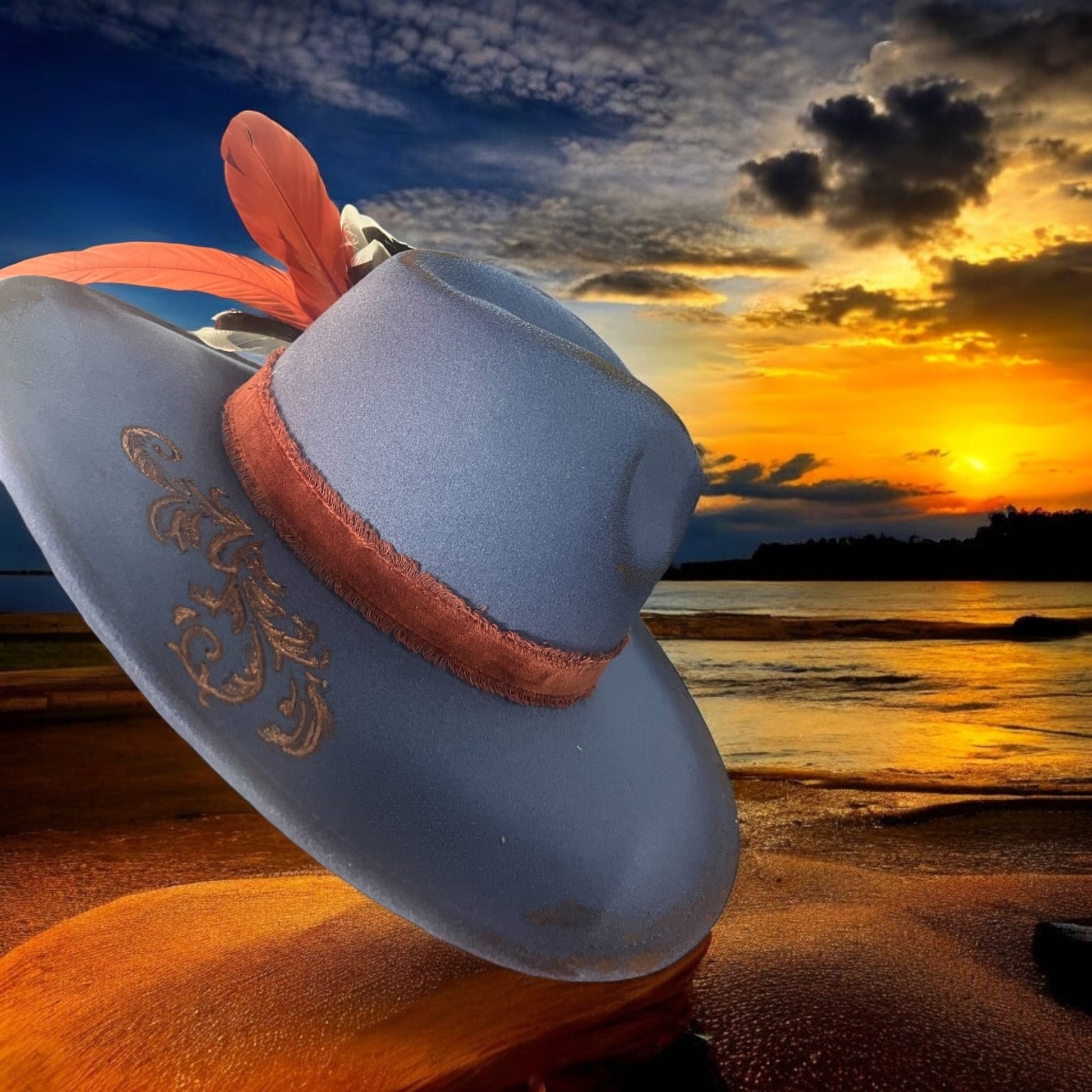 Bronzed Babe Burned Rancher Hat - Mad Gringa Hats & Boutique
