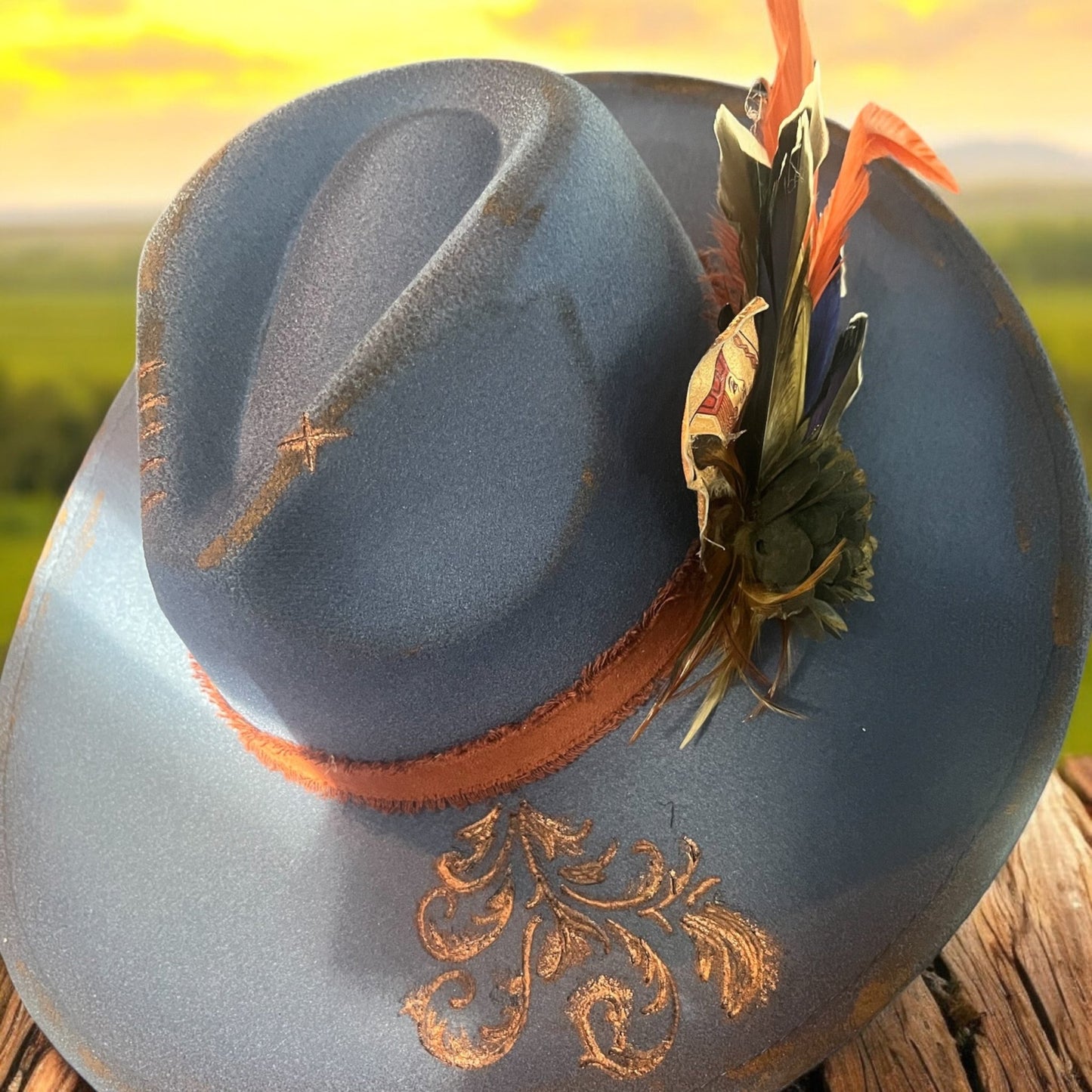 Bronzed Babe Burned Rancher Hat - Mad Gringa Hats & Boutique