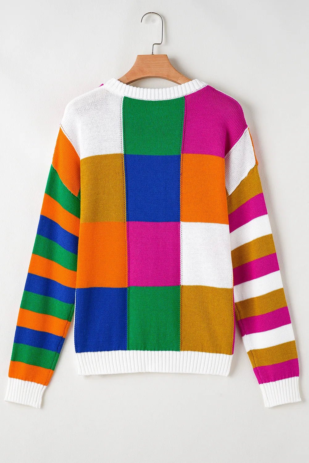 Color Block Long Sleeve Sweater - Mad Gringa Hats & Boutique