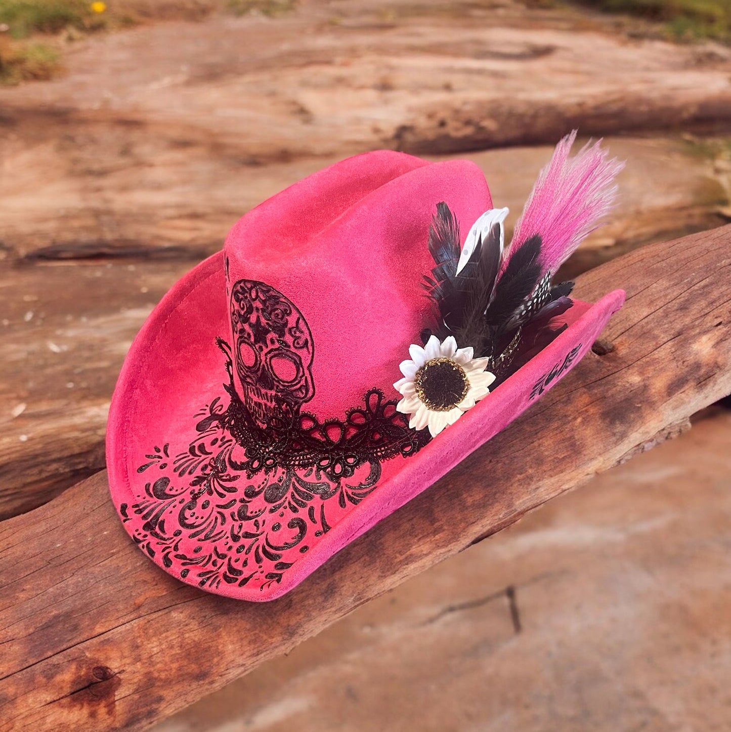 Dias de las Muertas in Pink - Mad Gringa Hats & Boutique