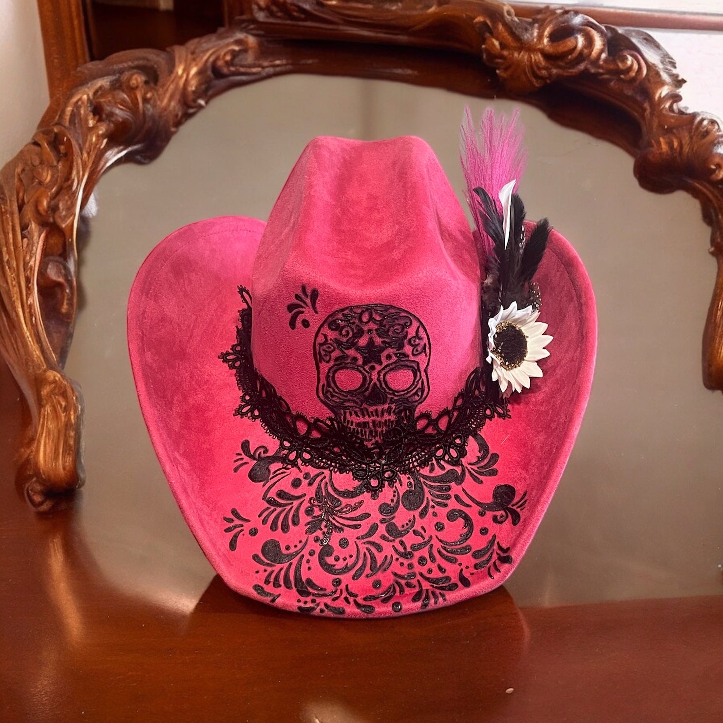 Dias de las Muertas in Pink - Mad Gringa Hats & Boutique