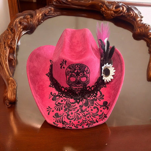 Dias de las Muertas in Pink - Mad Gringa Hats & Boutique