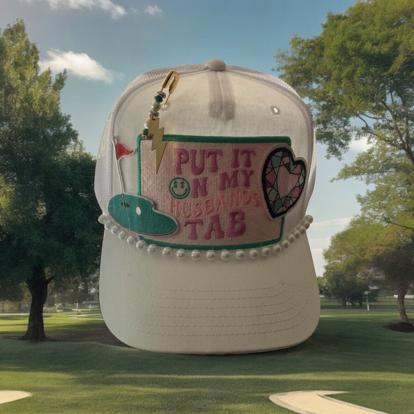 Husbands Tab Trucker Hat - Mad Gringa Hats & Boutique