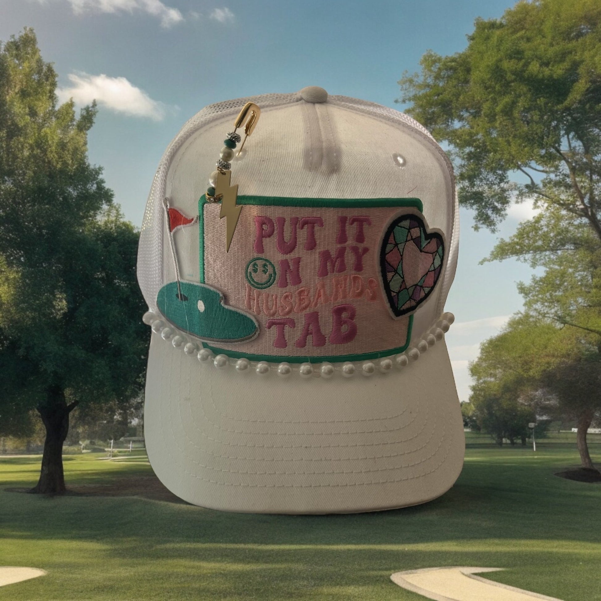 Husbands Tab Trucker Hat - Mad Gringa Hats & Boutique