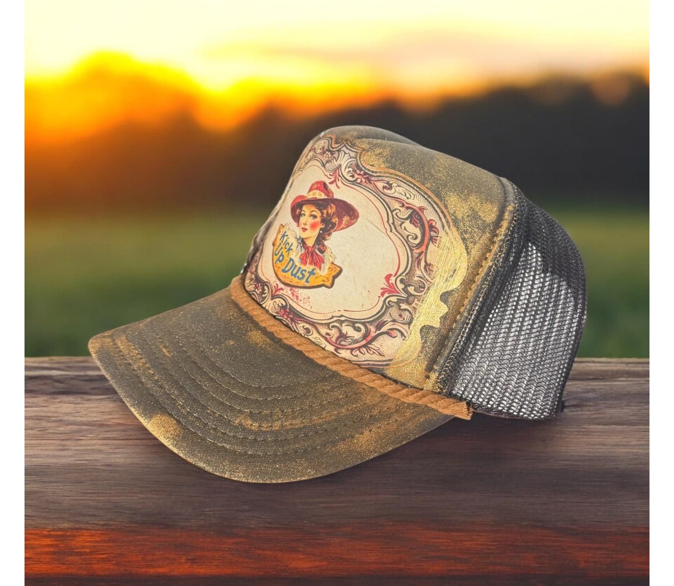 Kick Up Dust Trucker Hat - Mad Gringa Hats & Boutique