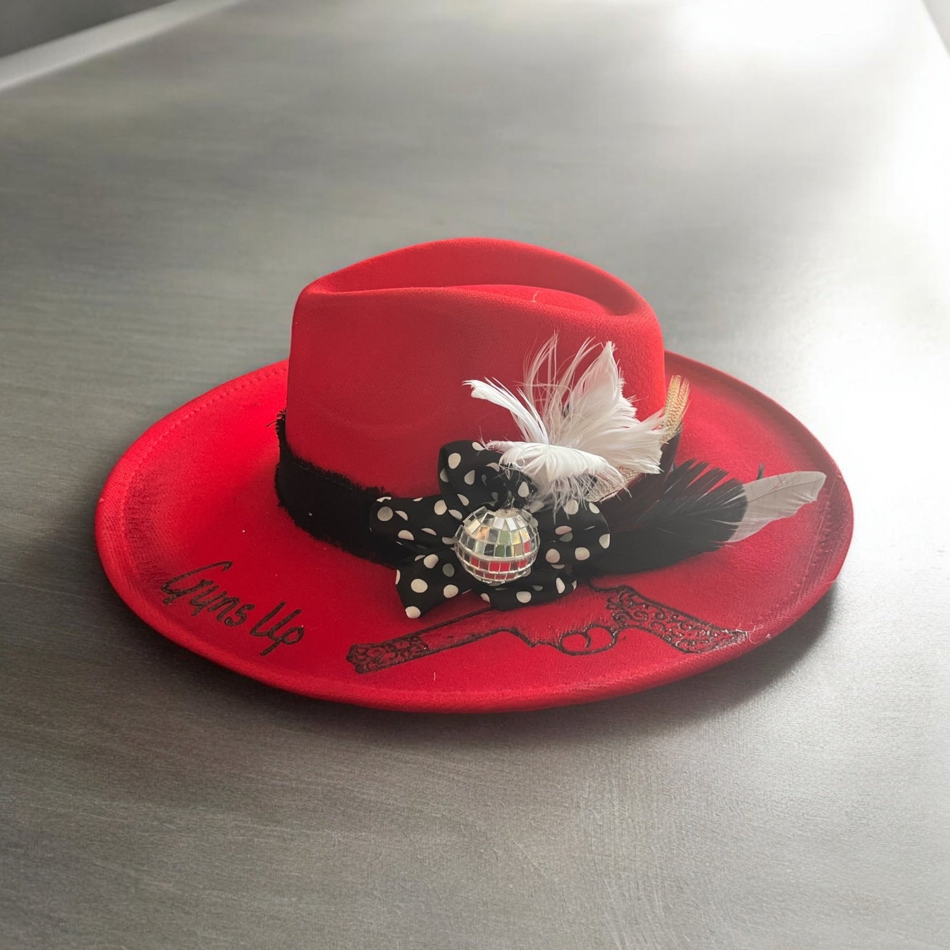 Lady In Red “Raider” - Mad Gringa Hats & Boutique