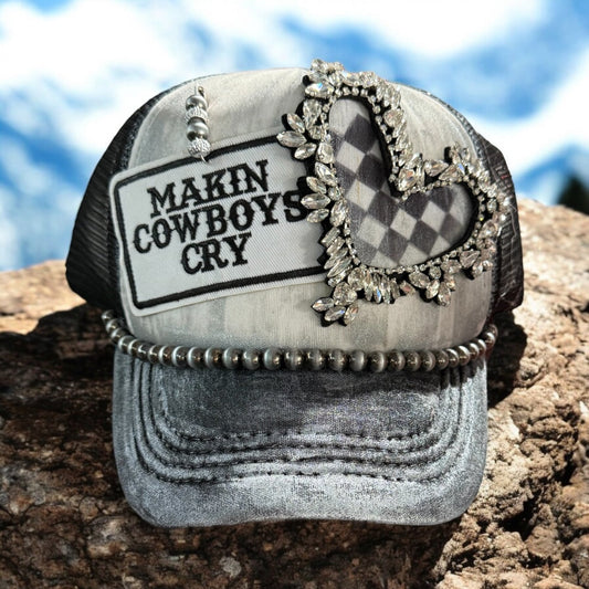 Makin Cowboys Cry Trucker Hat - Mad Gringa Hats & Boutique
