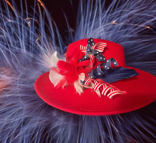 Merica’ Hat Fascinator - Mad Gringa Hats & Boutique