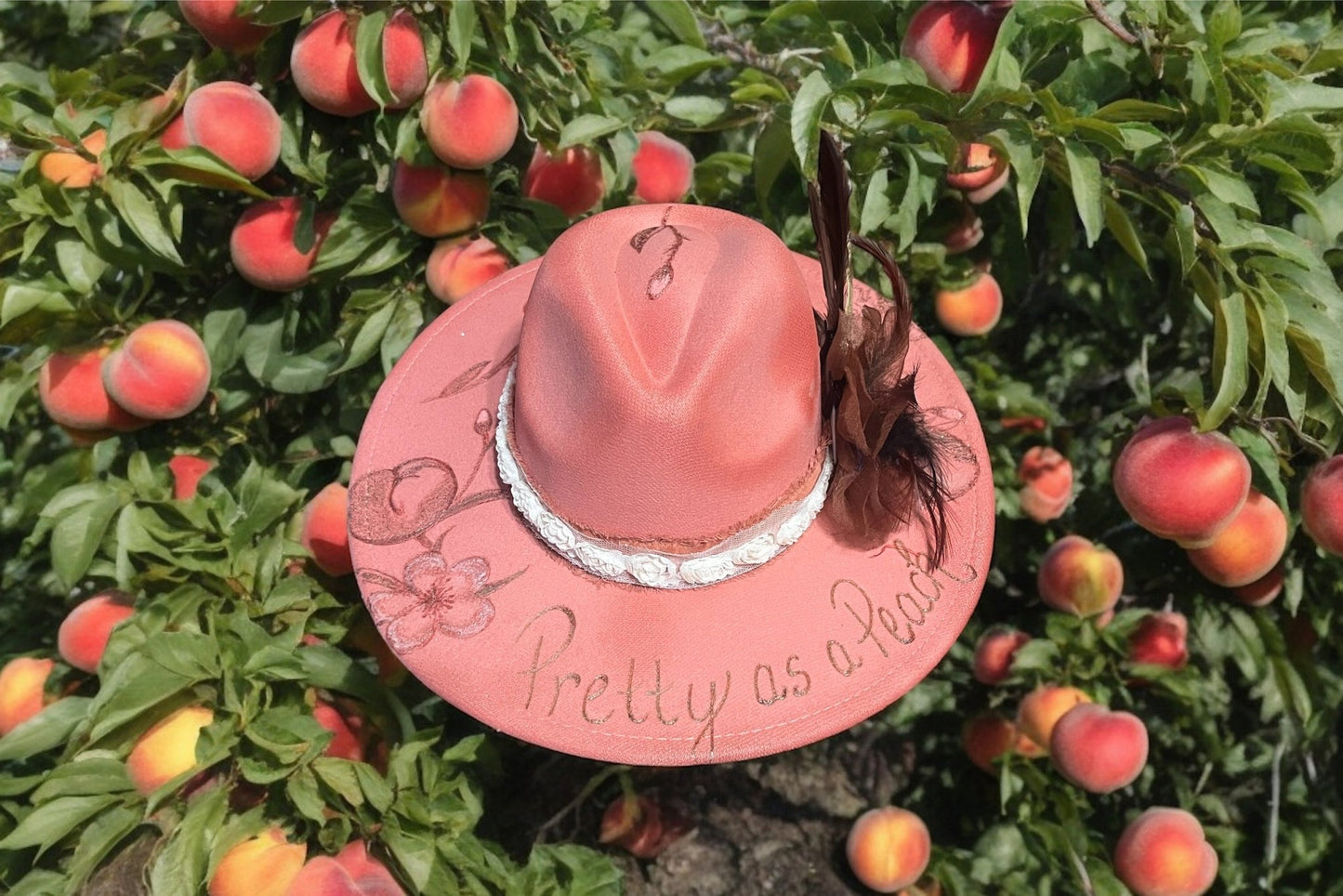 Pretty as a Peach - Mad Gringa Hats & Boutique