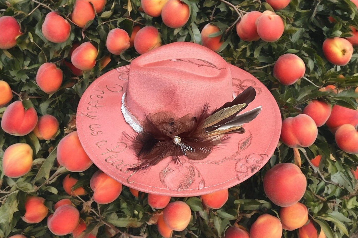 Pretty as a Peach - Mad Gringa Hats & Boutique