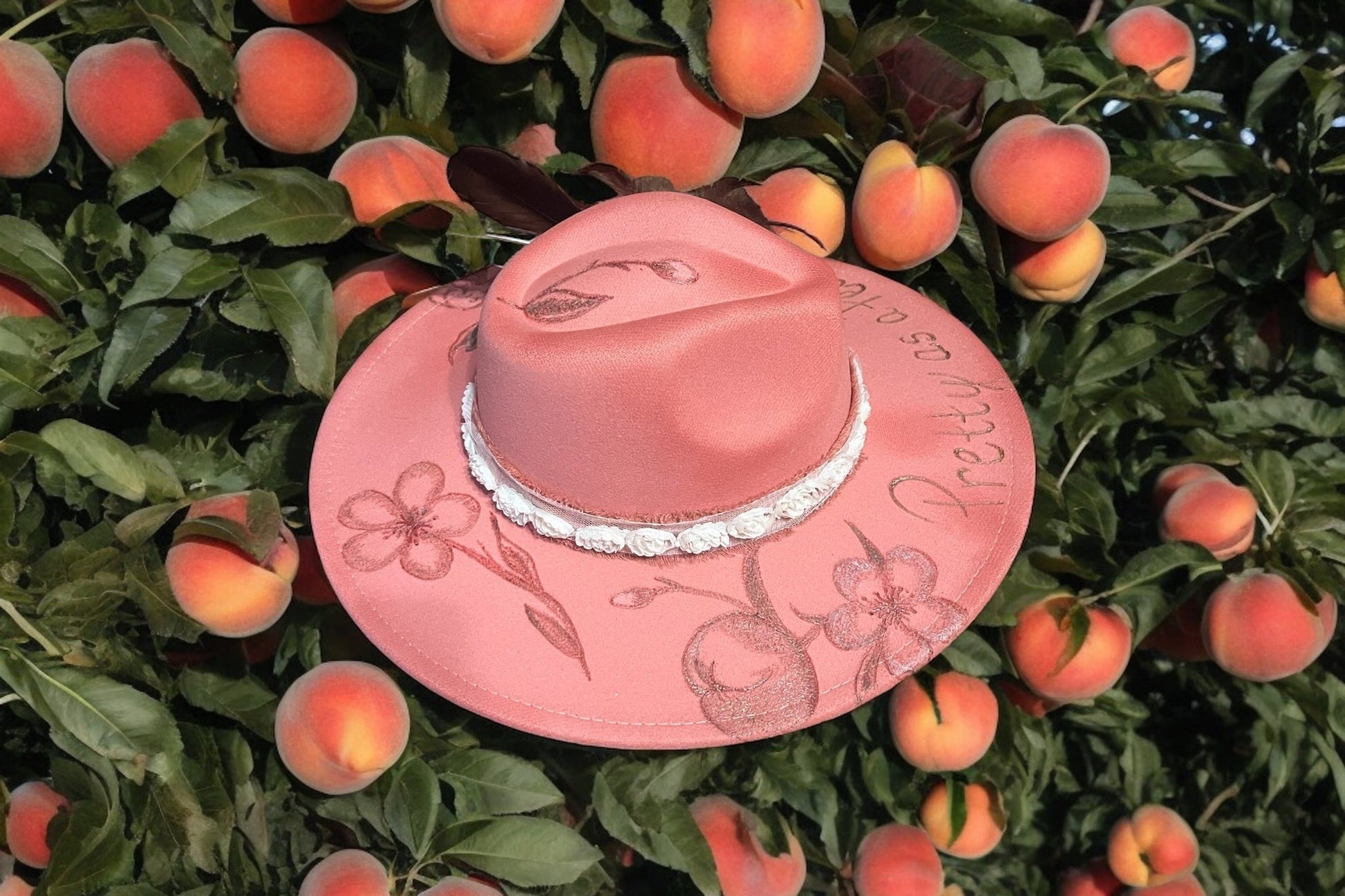 Pretty as a Peach - Mad Gringa Hats & Boutique