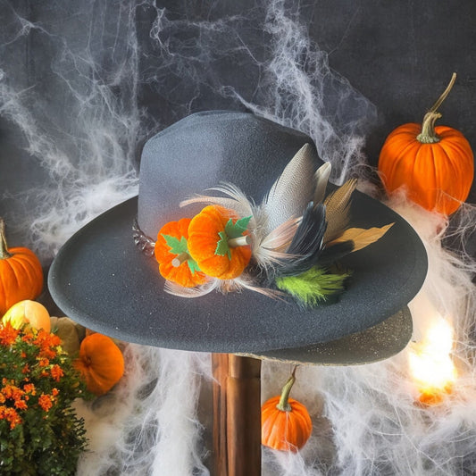 Pumpkin Patch Hat Fascinator - Mad Gringa Hats & Boutique