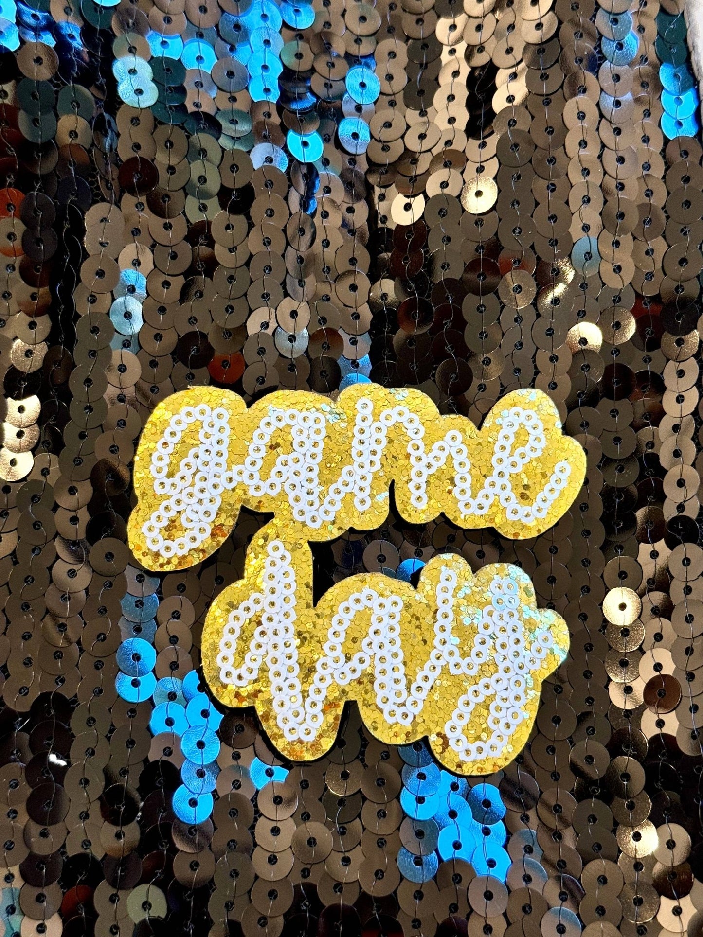 Sequin Game Day Patch. Trucker Hat Patch, Glitter Patch, Iron On Patch, Sports Patch, Game Day Patch, Patch for Hat, DIY - Mad Gringa Hats & Boutique