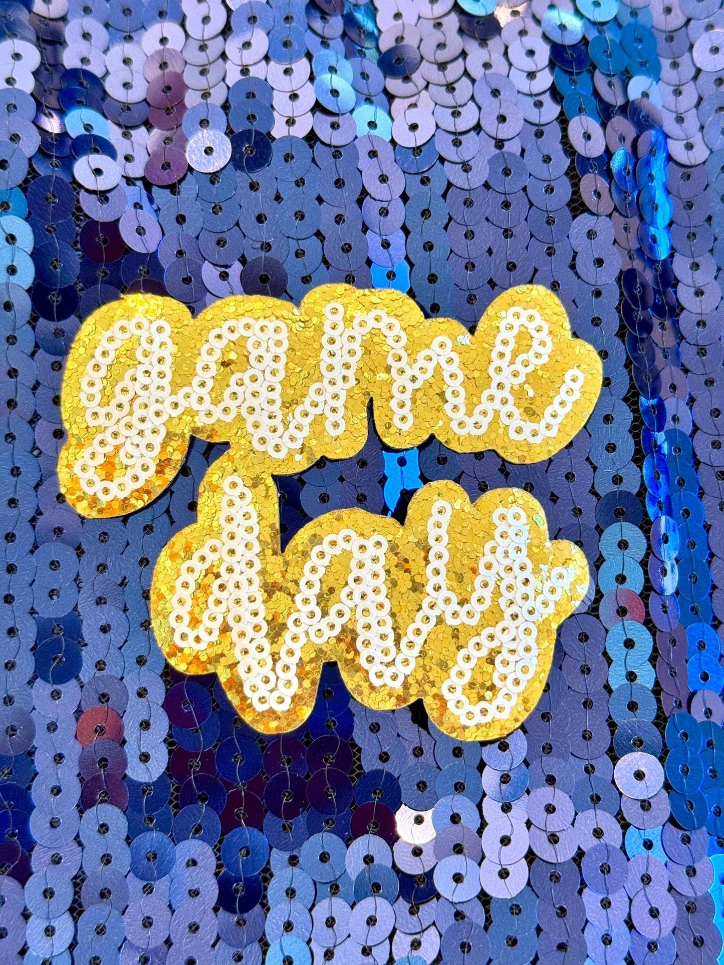 Sequin Game Day Patch. Trucker Hat Patch, Glitter Patch, Iron On Patch, Sports Patch, Game Day Patch, Patch for Hat, DIY - Mad Gringa Hats & Boutique