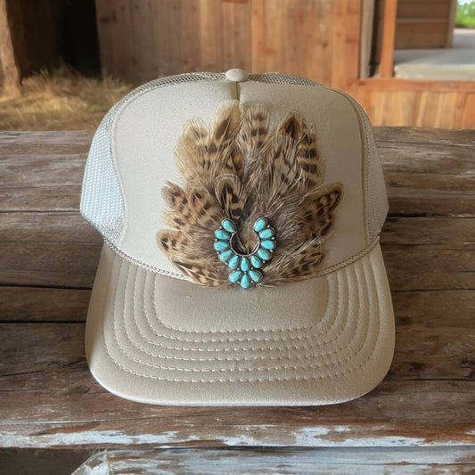 Squash Blossom Trucker Hat - Mad Gringa Hats & Boutique