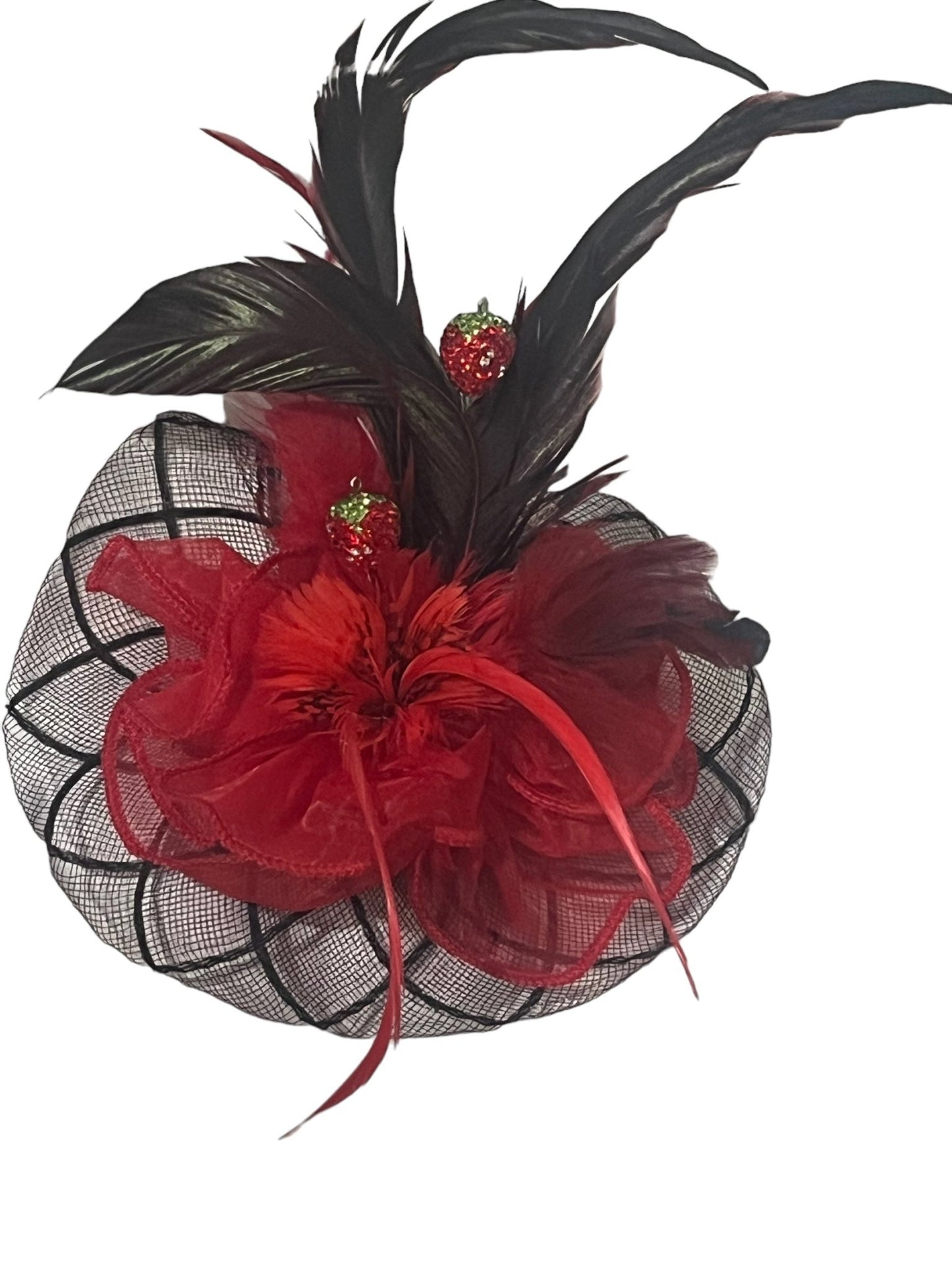 Strawberry Derby Hat - Mad Gringa Hats & Boutique