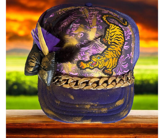 Tibetan Tiger Trucker Hat - Mad Gringa Hats & Boutique