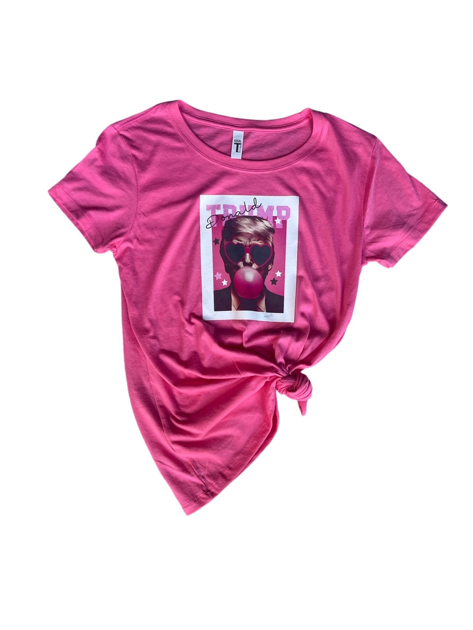 Trump Blowing Bubble Tee - Mad Gringa Hats & Boutique