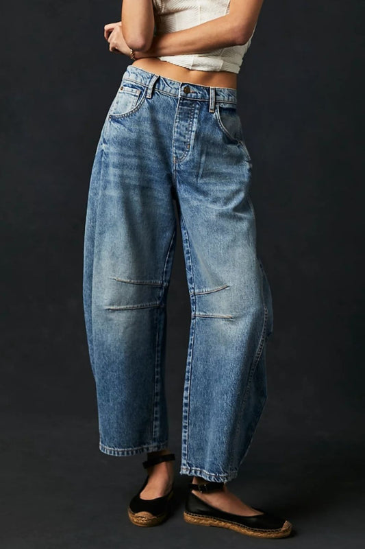 Wide Leg Jeans with Pockets - Mad Gringa Hats & Boutique