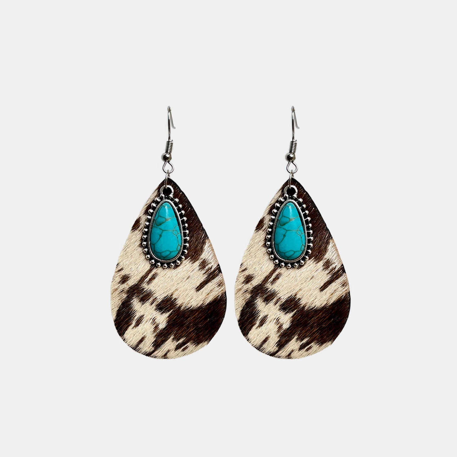 Artificial Turquoise Teardrop Earrings - Mad Gringa Hats & Boutique