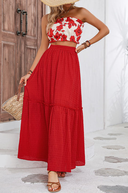 Floral Tube Top and Maxi Skirt Set - Mad Gringa Hats & Boutique
