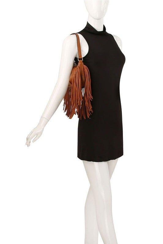 Fringe Shoulder Bag Hobo - Mad Gringa Hats & Boutique