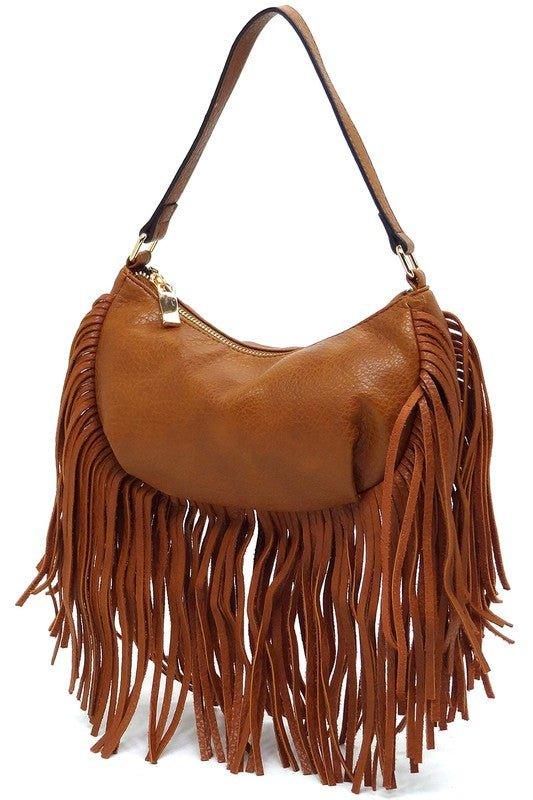 Fringe Shoulder Bag Hobo - Mad Gringa Hats & Boutique