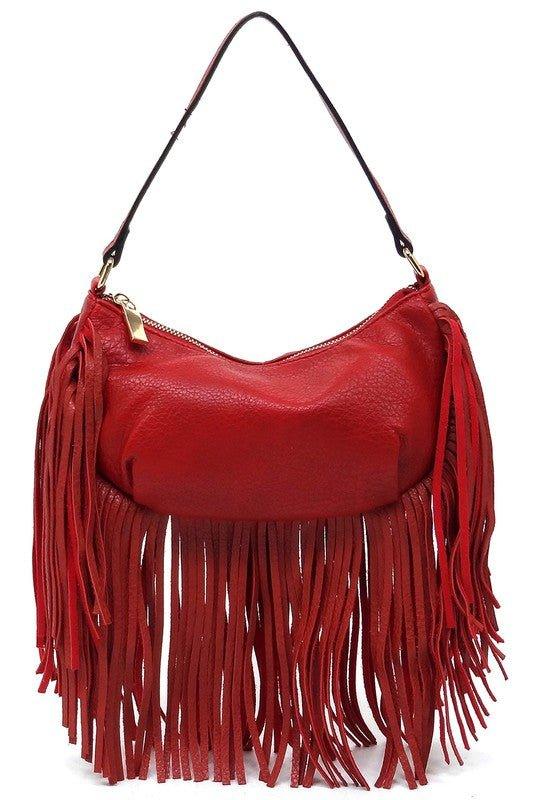 Fringe Shoulder Bag Hobo - Mad Gringa Hats & Boutique