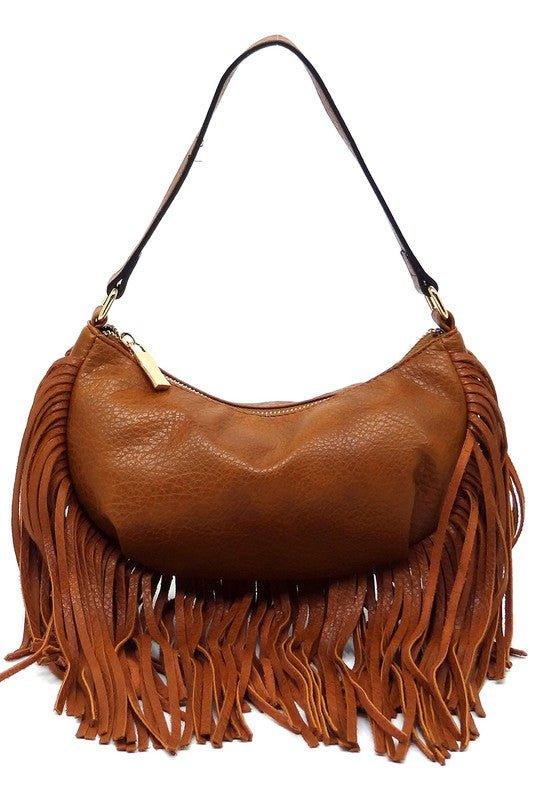 Fringe Shoulder Bag Hobo - Mad Gringa Hats & Boutique