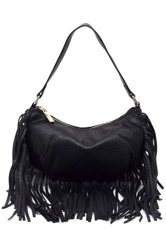 Fringe Shoulder Bag Hobo - Mad Gringa Hats & Boutique