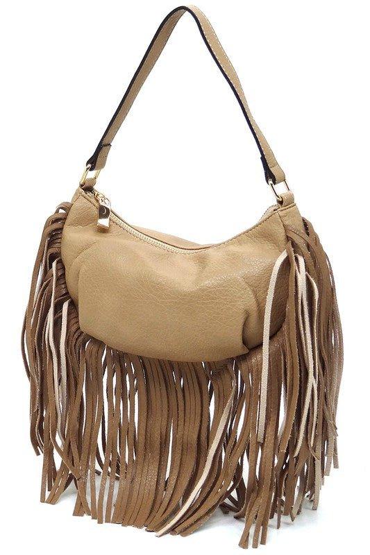 Fringe Shoulder Bag Hobo - Mad Gringa Hats & Boutique