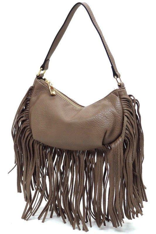 Fringe Shoulder Bag Hobo - Mad Gringa Hats & Boutique
