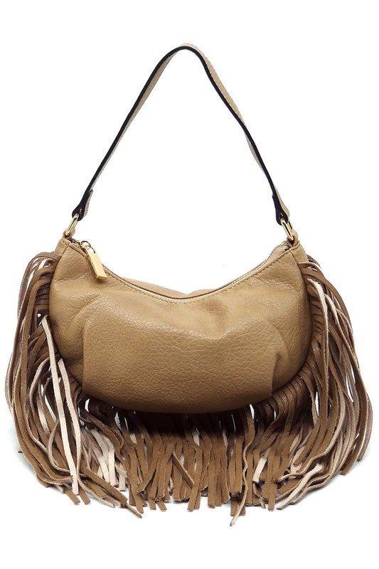 Fringe Shoulder Bag Hobo - Mad Gringa Hats & Boutique