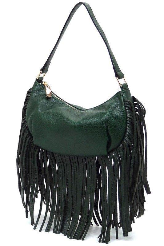 Fringe Shoulder Bag Hobo - Mad Gringa Hats & Boutique