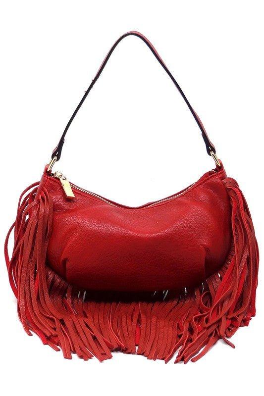 Fringe Shoulder Bag Hobo - Mad Gringa Hats & Boutique