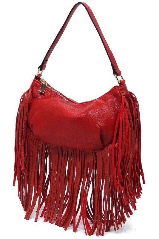 Fringe Shoulder Bag Hobo - Mad Gringa Hats & Boutique
