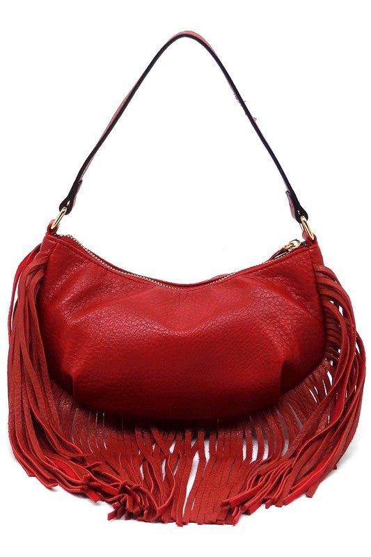 Fringe Shoulder Bag Hobo - Mad Gringa Hats & Boutique