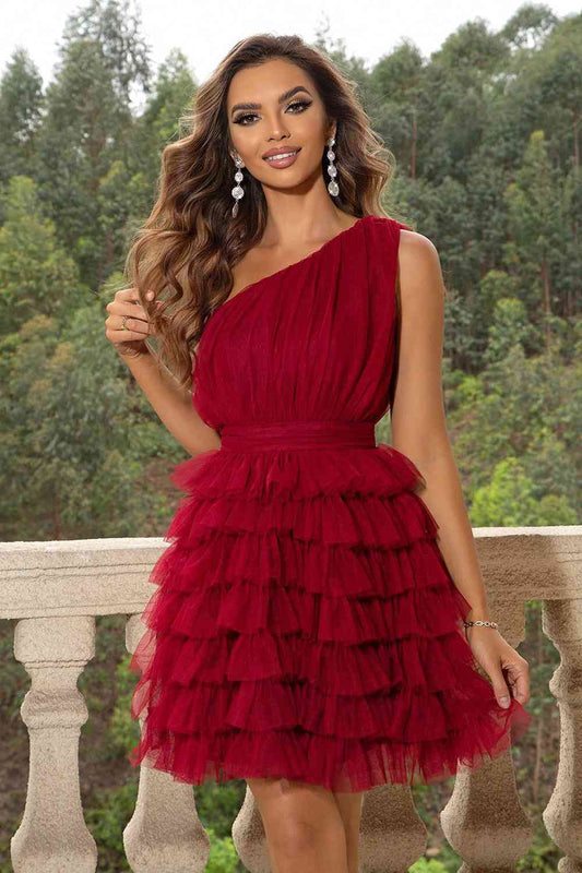 One-Shoulder Sleeveless Dress - Mad Gringa Hats & Boutique