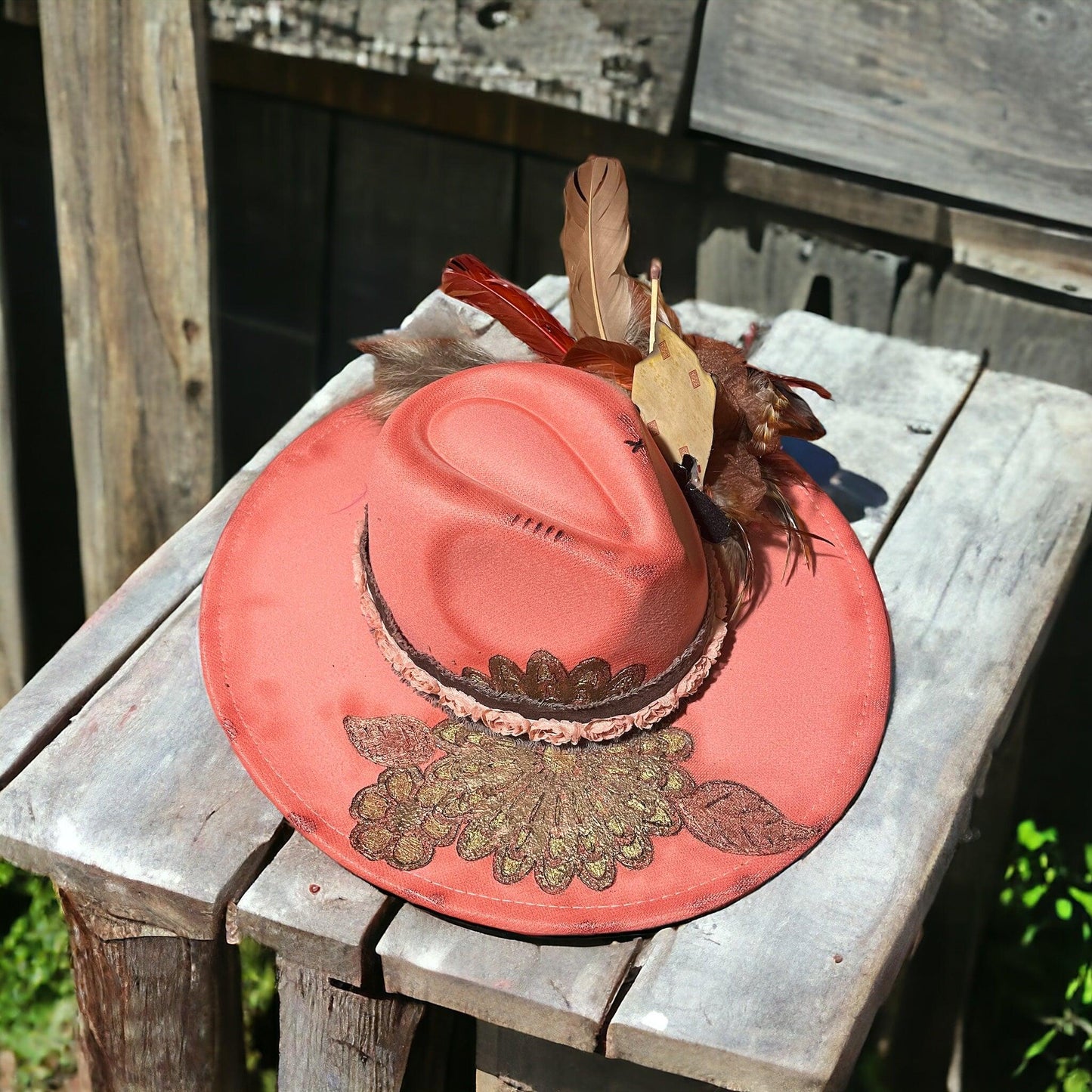 Punchy in Peach - Mad Gringa Hats & Boutique