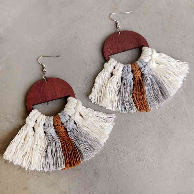 Tassel Detail Drop Earrings - Mad Gringa Hats & Boutique