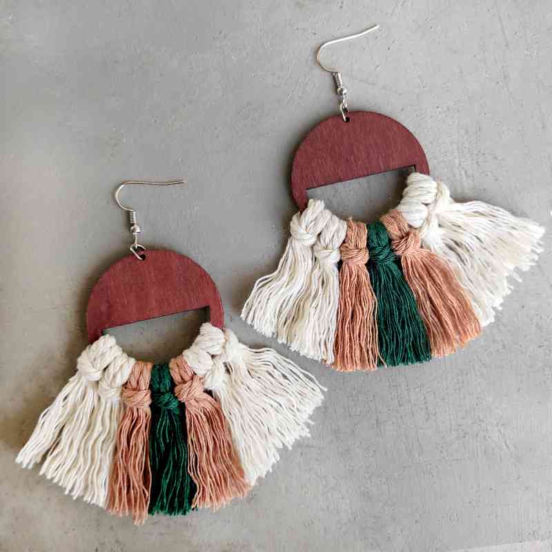 Tassel Detail Drop Earrings - Mad Gringa Hats & Boutique