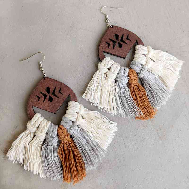 Tassel Detail Drop Earrings - Mad Gringa Hats & Boutique