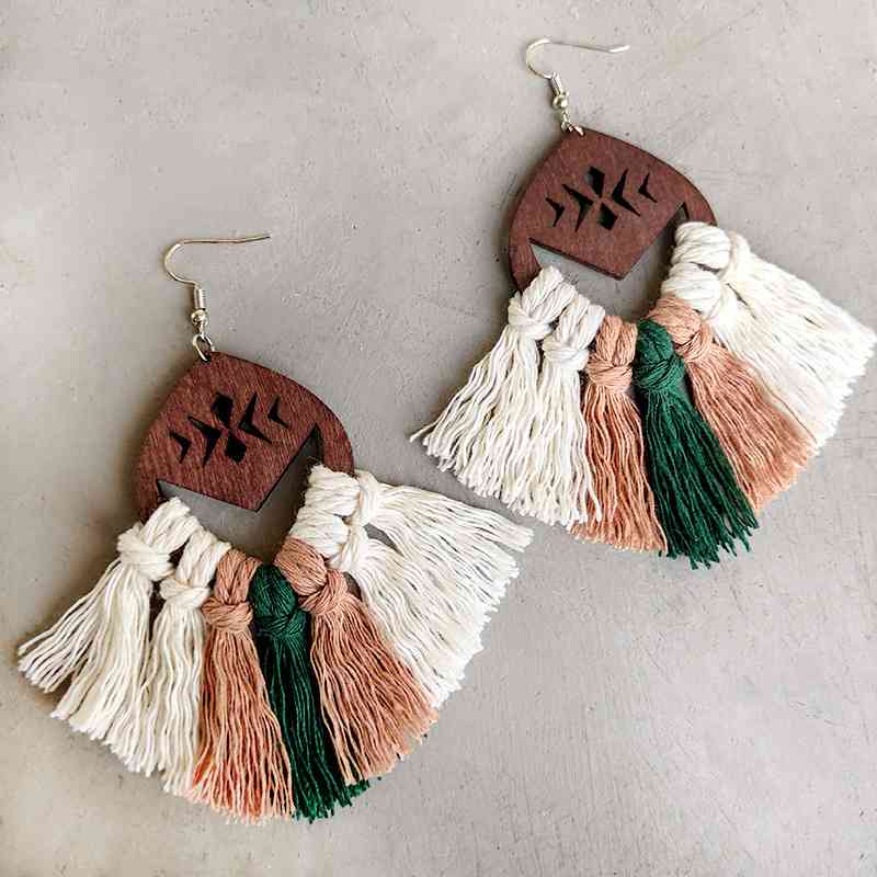 Tassel Detail Drop Earrings - Mad Gringa Hats & Boutique